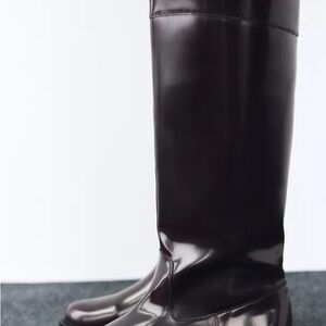 Zara Dark Brown Winter & Rain Boots